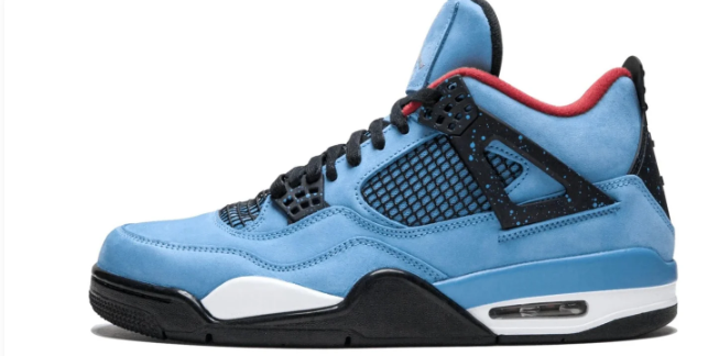 Air Jordan 4 Retro – Blue, Black & Red