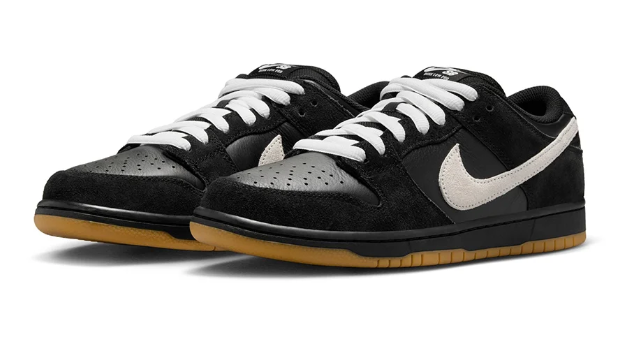 Nike SB Dunk Low Pro – Black, White & Gum
