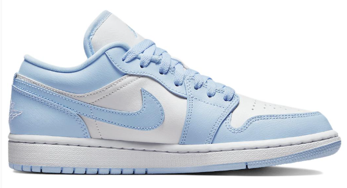 Women's Air Jordan 1 Low 'Ice Blue' Sneakers (DC0774-141)