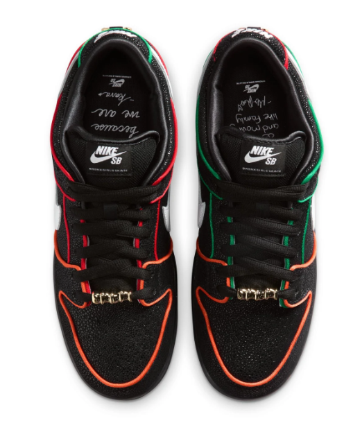 Nike SB Dunk Low Pro QS – Black, White & Challenge Red