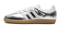 adidas Samba OG Women's Sneakers – Silver Metallic Cracked Leather (JR0035)