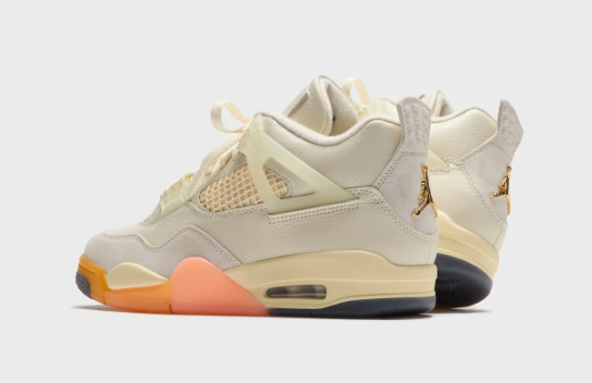 Air Jordan 4 Retro Women's Sneakers – Coconut Milk & Metallic Gold