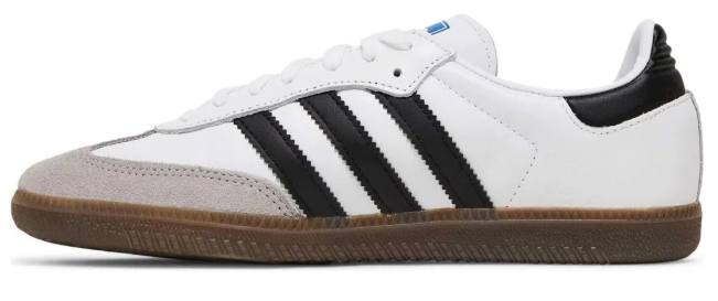 adidas Samba Women's Leather Sneakers White / Black / Gum
