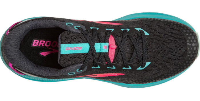 Brooks Divide 3 Women's Trail Running Shoes – Black, Teal & Pink