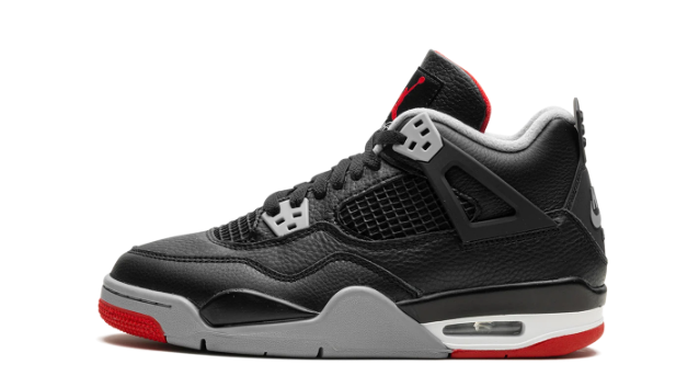 Air Jordan 4 GS 'Bred Reimagined' – Black & Red | FQ8213-006