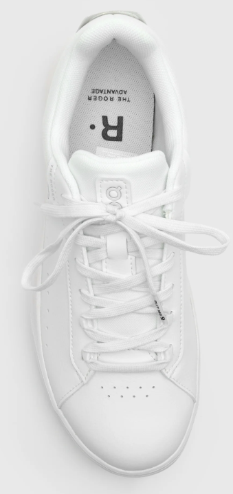 On Women's THE ROGER Advantage Sneakers – White / Rosehip