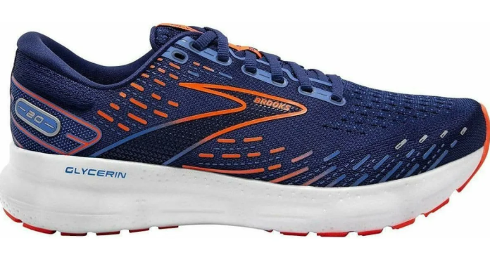 Brooks Glycerin 20 Men's Running Shoes – Navy Blue & Orange