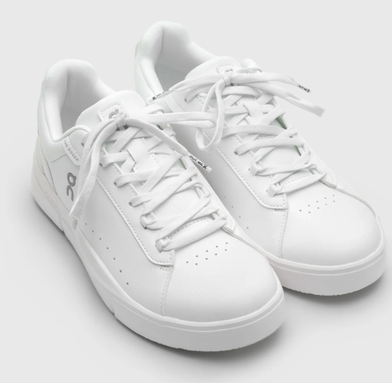 On Women's THE ROGER Advantage Sneakers – White / Rosehip