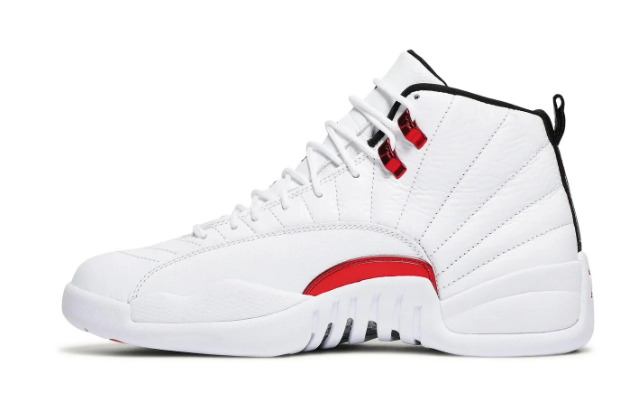 Air Jordan 12 Retro 'Twist' Sneakers – White / University Red / Black