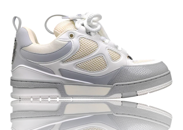 Skate Sneakers – Grey / White / Cream