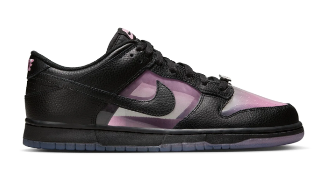 Nike Dunk Low Retro Premium 'Transparent' – Black & Pink