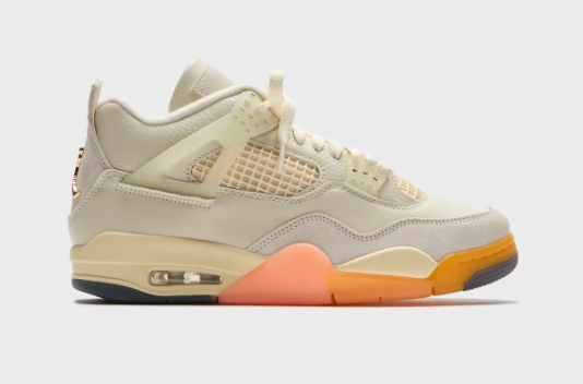 Air Jordan 4 Retro Women's Sneakers – Coconut Milk & Metallic Gold