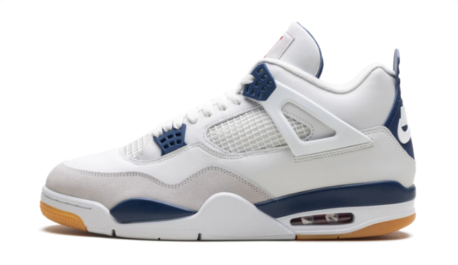Nike SB x Air Jordan 4 'White Navy' – White & Navy | DR5415-100