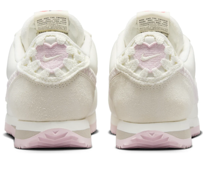 Women’s Nike Cortez “Valentine’s Day” 2025 Sneakers - Sail / Pink (HV6012-161)
