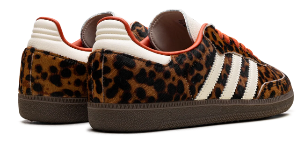adidas Samba OG Women's Sneakers – Leopard / Cream / Orange (JI2734)