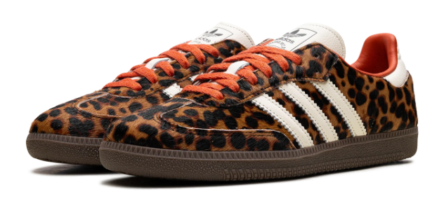 adidas Samba OG Women's Sneakers – Leopard / Cream / Orange (JI2734)
