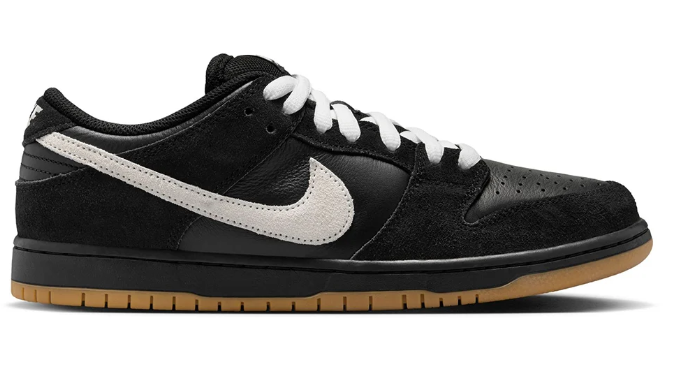 Nike SB Dunk Low Pro – Black, White & Gum