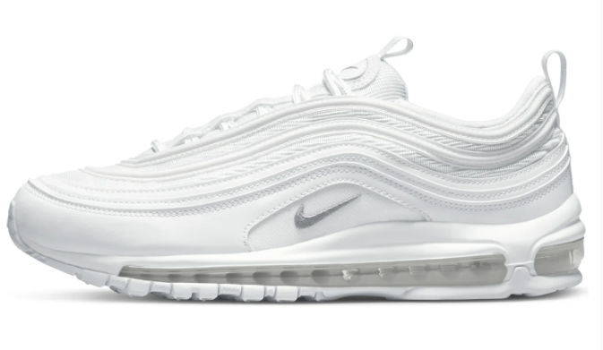 Nike Air Max 97 'Triple White' Sneakers (921826-101)