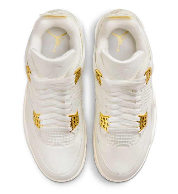 Women's Air Jordan 4 Retro 'Metallic Gold' | AQ9129-170