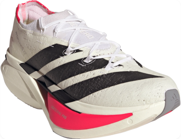 adidas Adizero Prime X 3 Strung Running Shoes | White / Black / Red