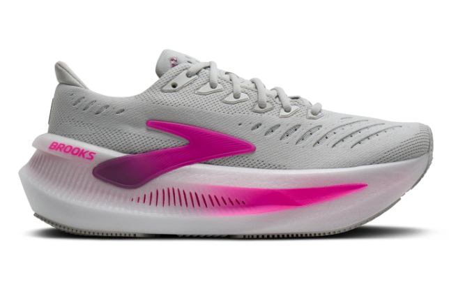 Brooks Glycerin Max 2 Women's Running Shoes – Light Gray & Pink