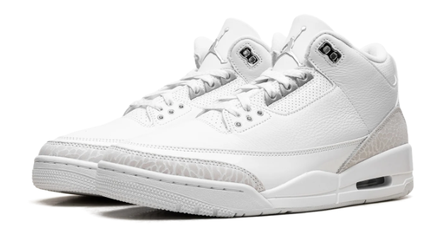 Air Jordan 3 Retro Pure Money (2025) – White / Silver