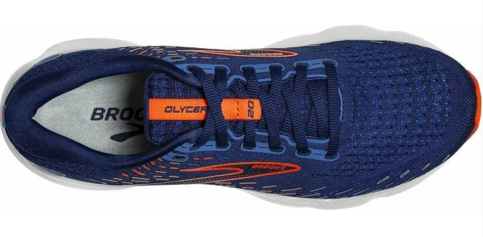 Brooks Glycerin 20 Men's Running Shoes – Navy Blue & Orange