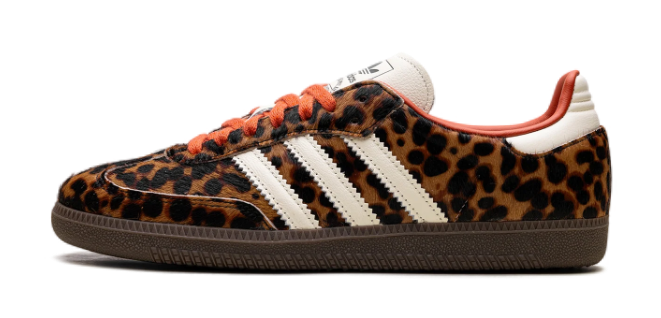 adidas Samba OG Women's Sneakers – Leopard / Cream / Orange (JI2734)