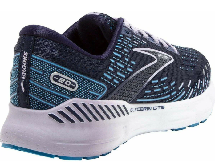 Brooks Glycerin GTS 20 Women's Running Shoes – Navy Blue & Teal