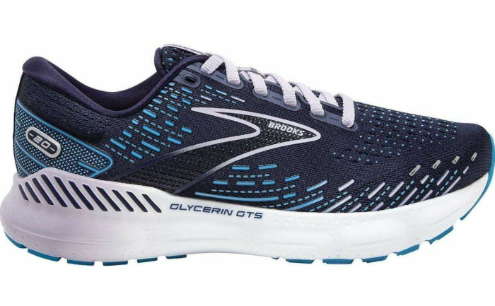 Brooks Glycerin GTS 20 Women's Running Shoes – Navy Blue & Teal