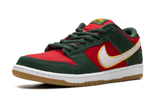 Nike SB Dunk Low "Seattle Supersonics" – Green / Red (FZ1287-300)