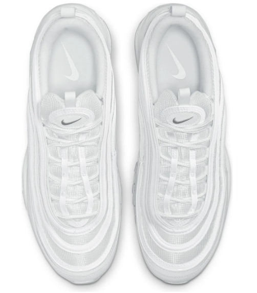 Nike Air Max 97 'Triple White' Sneakers (921826-101)