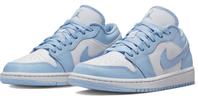 Women's Air Jordan 1 Low 'Ice Blue' Sneakers (DC0774-141)