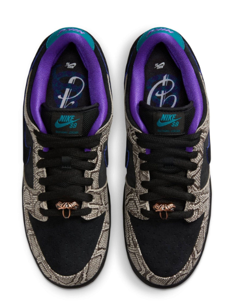 Nike SB Dunk Low x Dashawn Jordan 'Copperhead' – Black & Fierce Purple