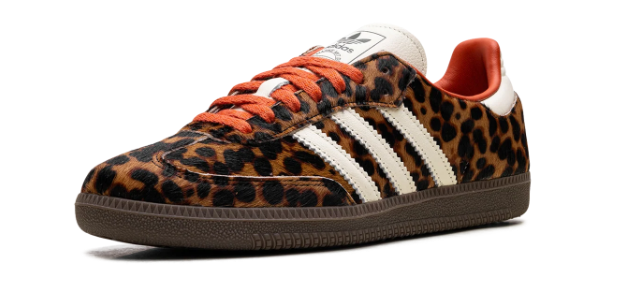 adidas Samba OG Women's Sneakers – Leopard / Cream / Orange (JI2734)