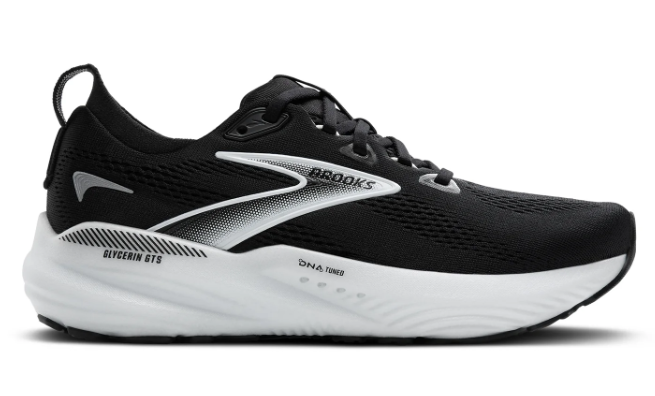 Brooks Glycerin GTS 22 Women's Running Shoes – Black/Grey/White