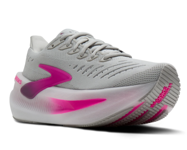 Brooks Glycerin Max 2 Women's Running Shoes – Light Gray & Pink