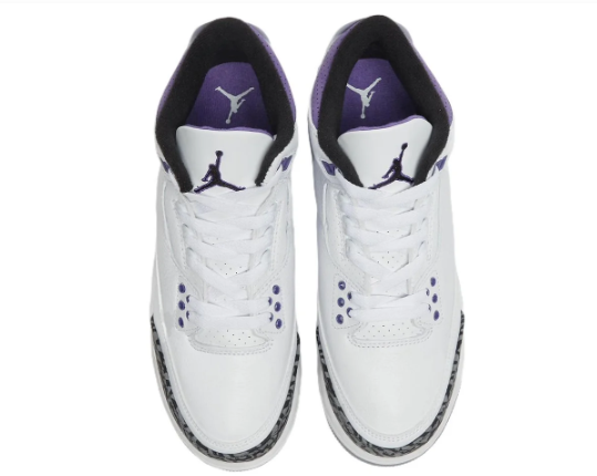 Air Jordan 3 Retro 'Dark Iris' – White & Purple | CT8532-105