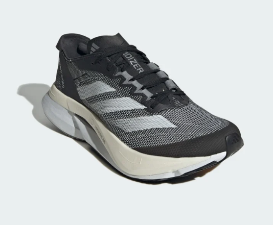 adidas Adizero Boston 12 Women's Running Shoes – Black / Grey / White