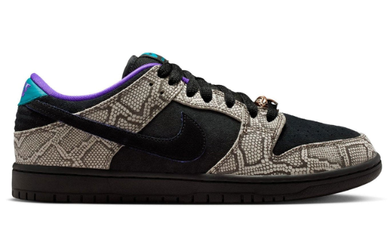 Nike SB Dunk Low x Dashawn Jordan 'Copperhead' – Black & Fierce Purple