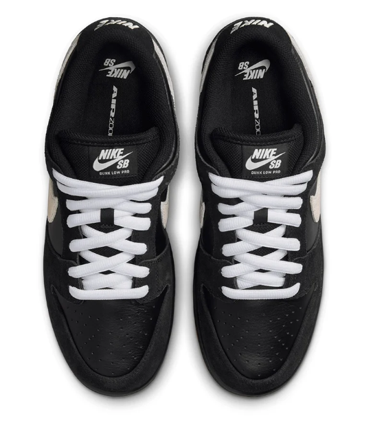 Nike SB Dunk Low Pro – Black, White & Gum