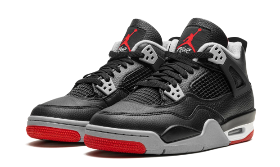 Air Jordan 4 GS 'Bred Reimagined' – Black & Red | FQ8213-006