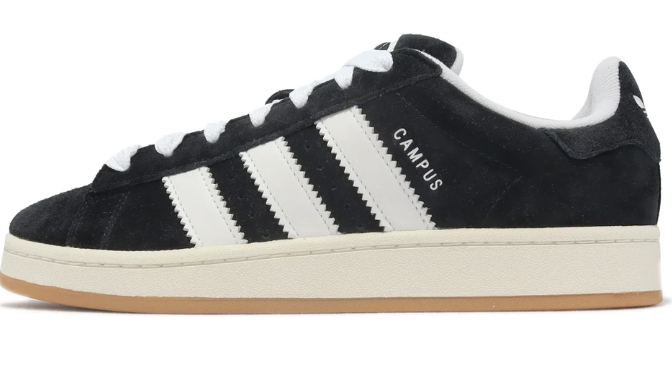 adidas Campus 00s Sneakers - Core Black / White / Gum (HQ8708)